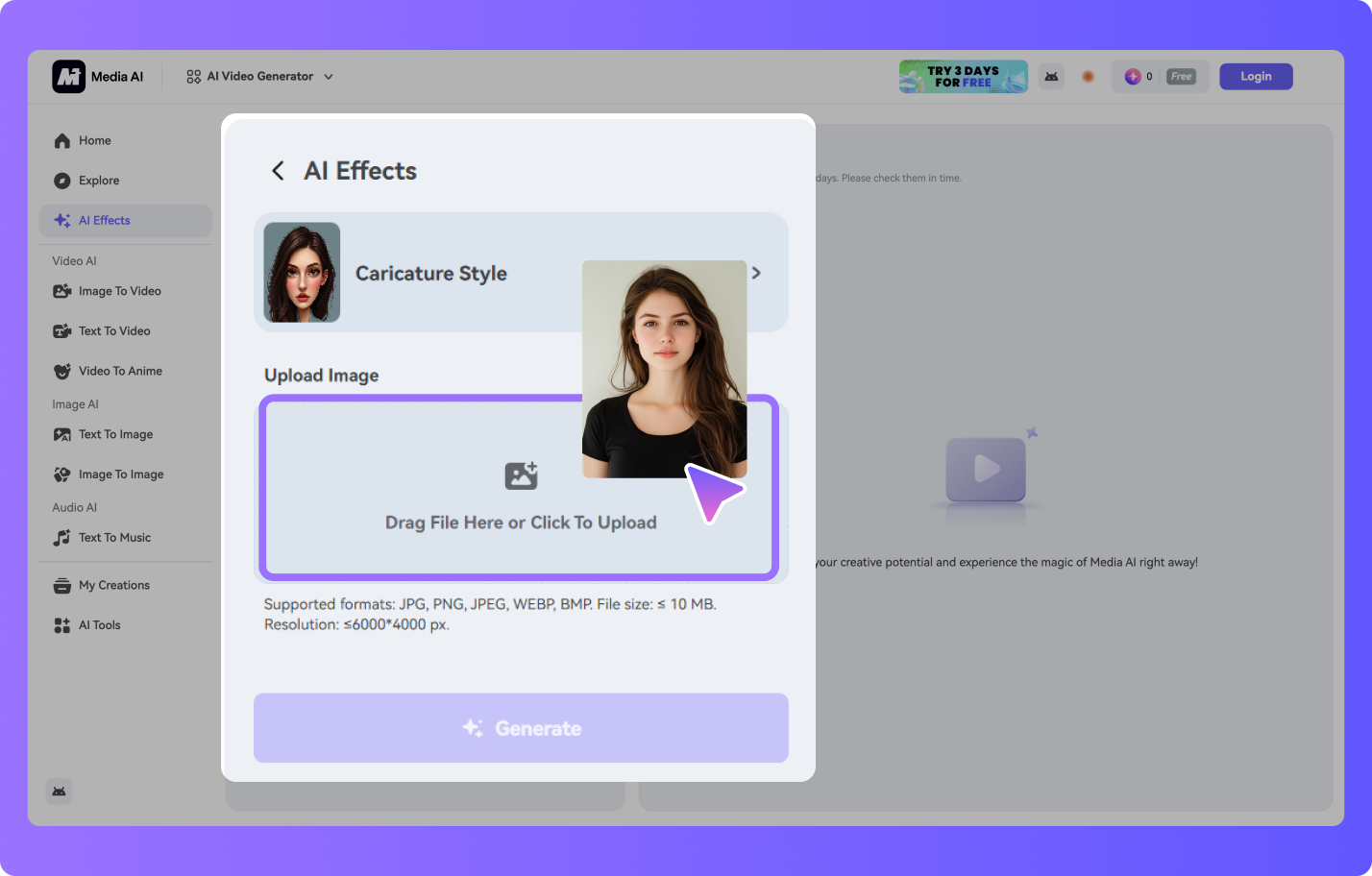 media.io ai avatar generator